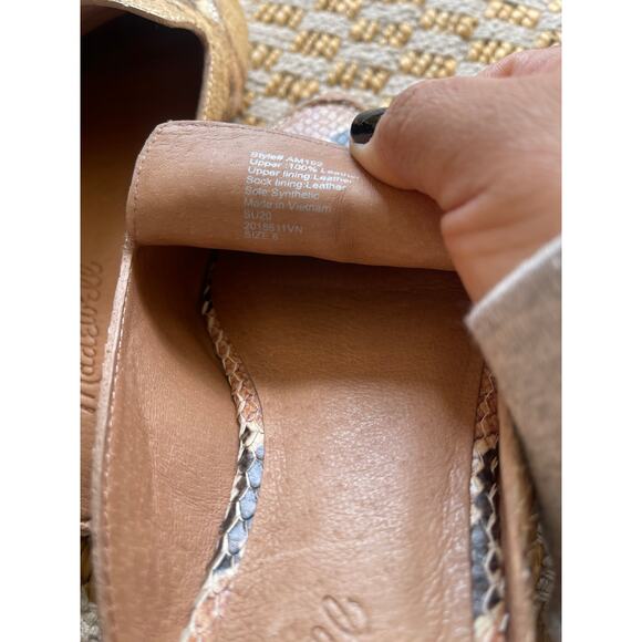 Madewell The Frances Skimmer Mule in Snake Embossed Leather - Picture 6 of 6